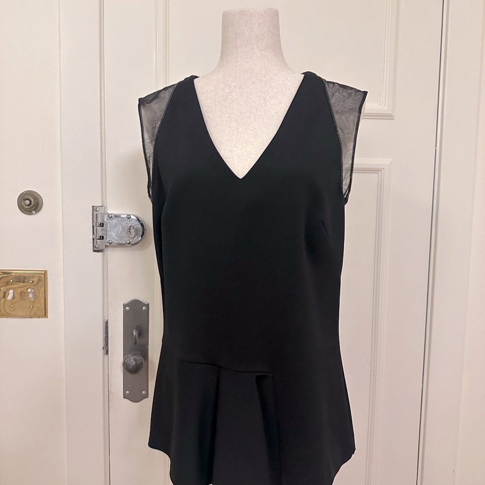 Stella McCartney Black V-Neck Blouse